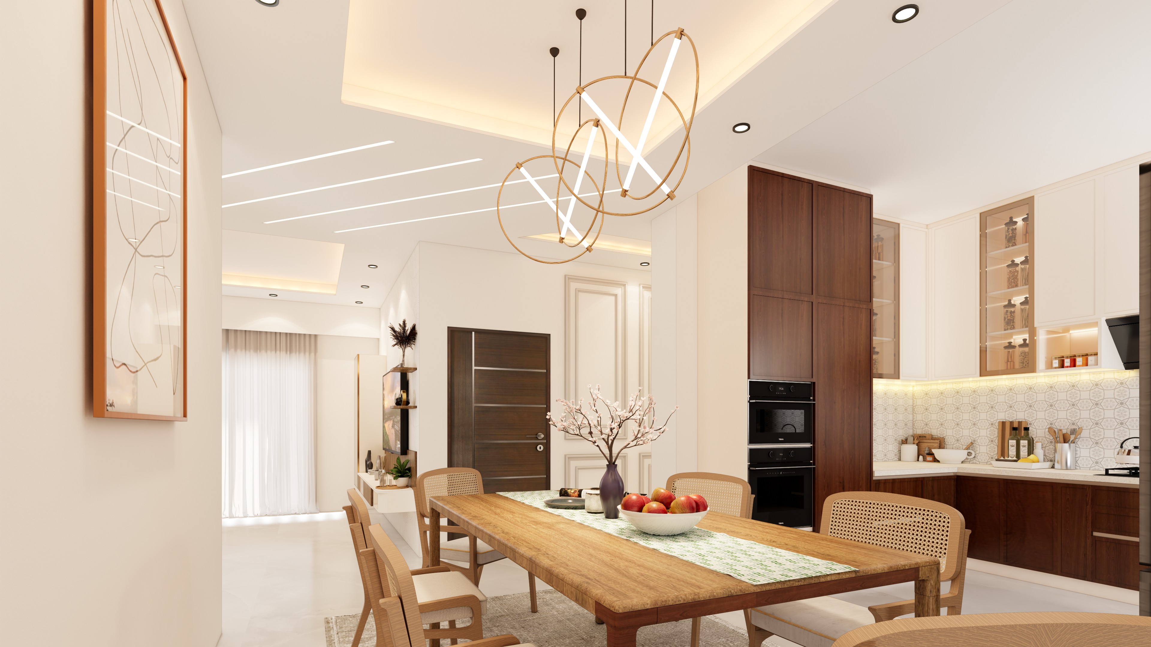 Stylish dining space